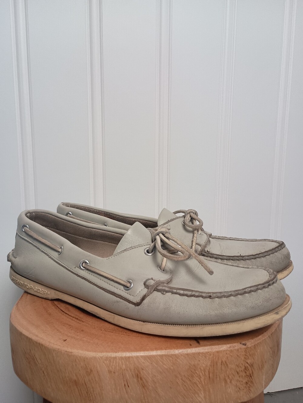 1995 Sperry-  Boat Shoes in Light Gray- Size Men's 11